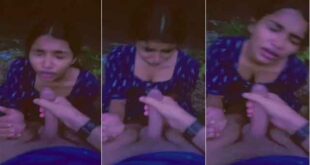 HORNY MALLU GF CUMSHOT ON FACE IN PARK